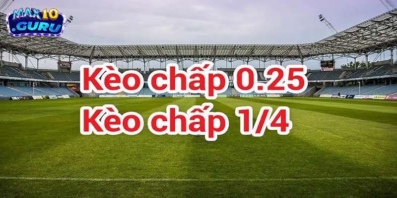 Trong cá cược bóng đá cách tính của kèo bóng 1/4 là gì?
